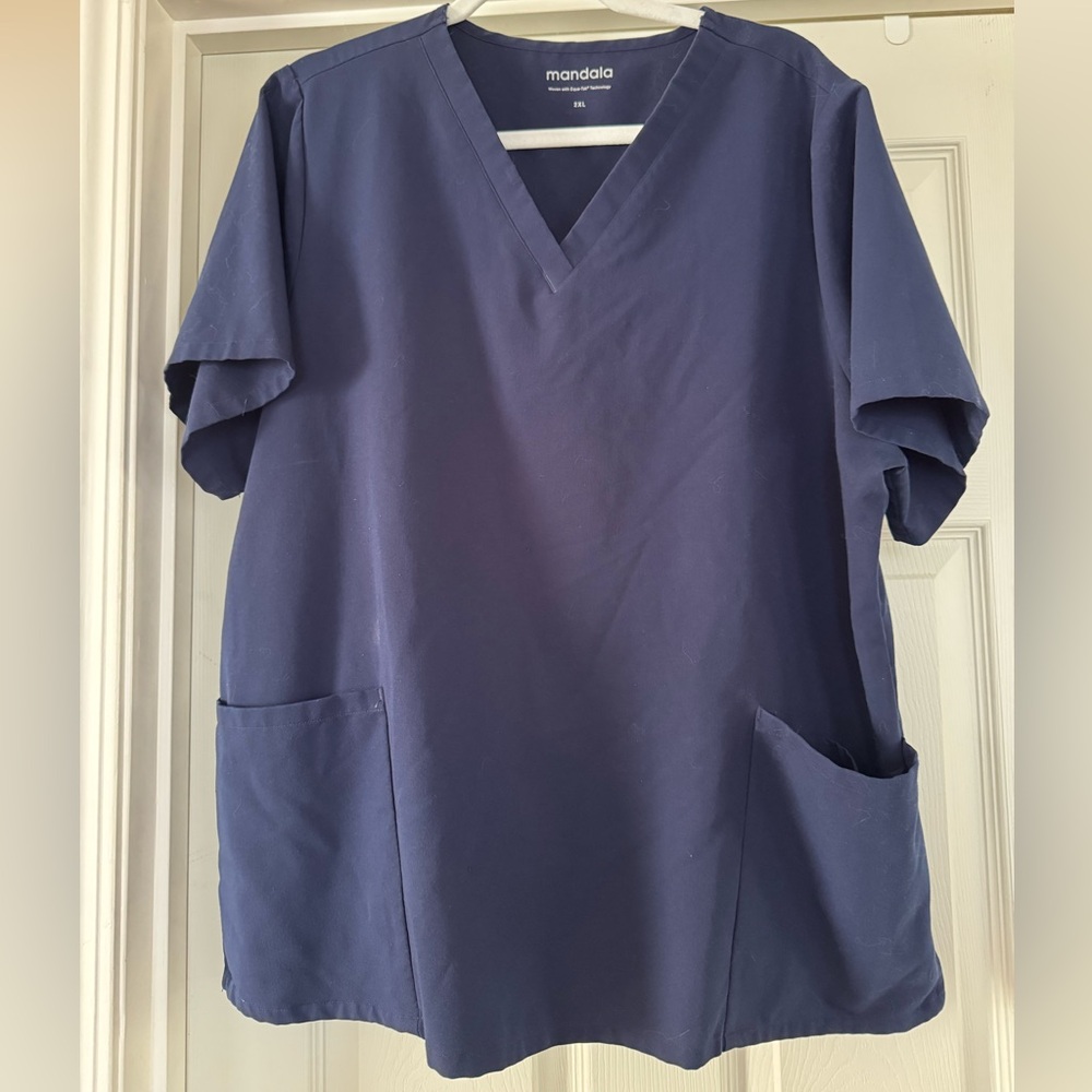 Women’s Navy Blue Scrub Top